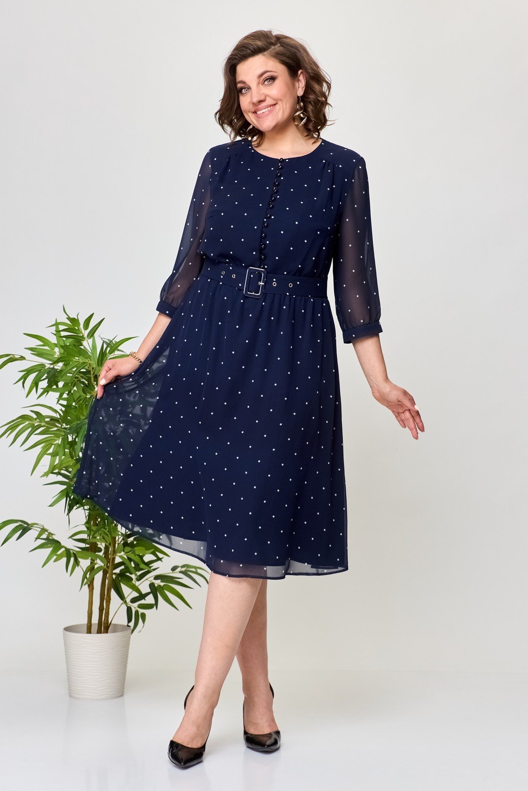 🔥✨【S-5XL】Vestido de lunares de moda de alta calidad, cómodo y elegante, nuevo de verano 2025